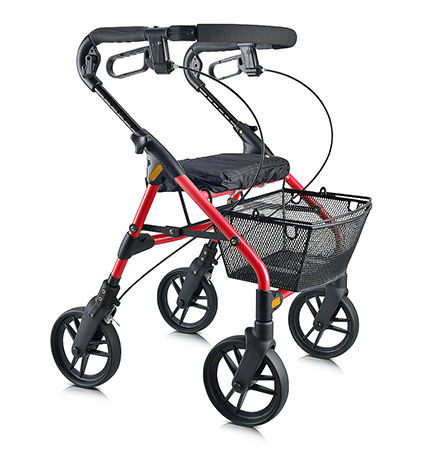 Evolution Piper Series Lightweight Aluminum Folding Rolling Walker - Senior.com Rollators